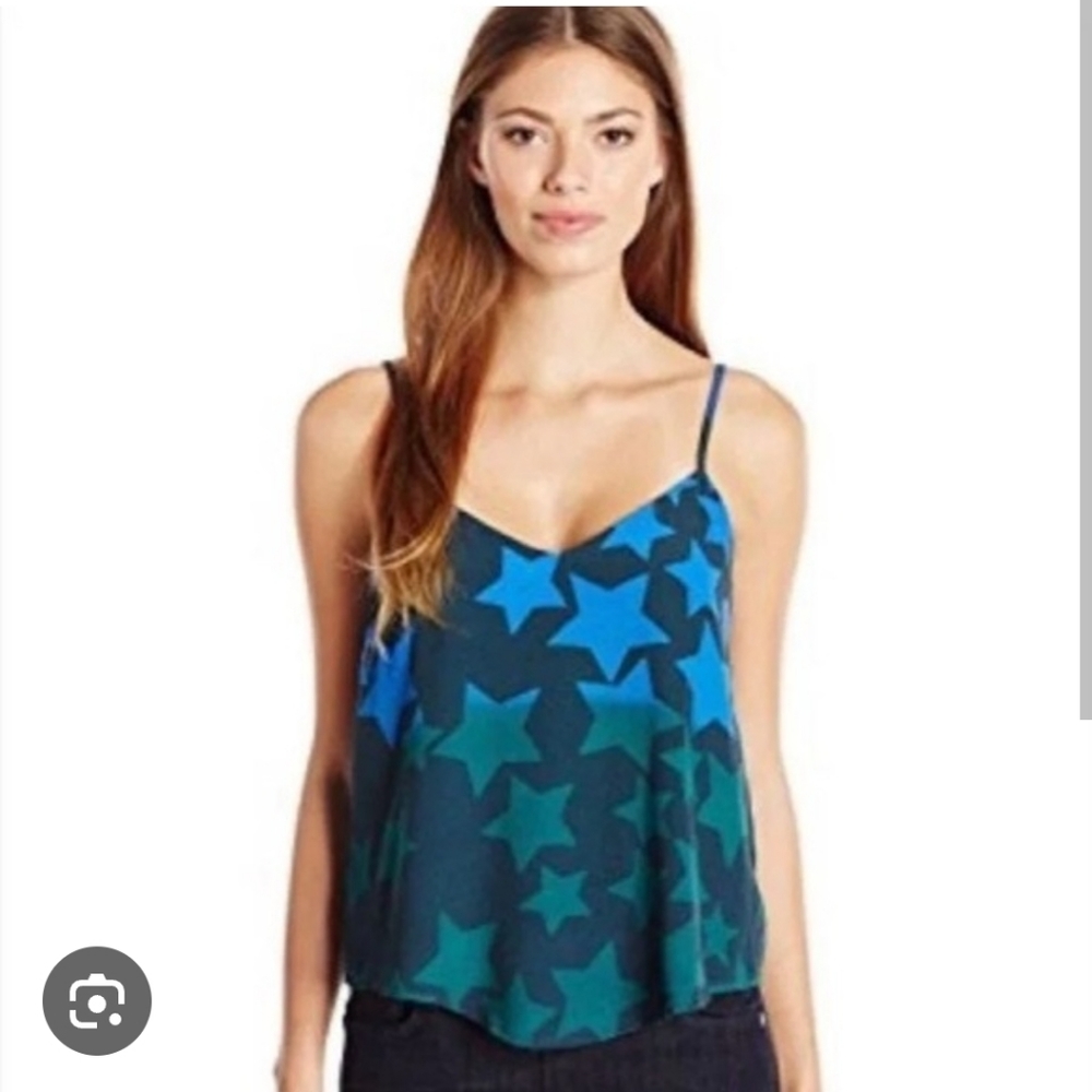 LIKE NEW VINTAGE MARA HOFFMAN Star blast tank blouse sz M